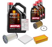 FEBI Controllo Set 8L MOTUL 8100 X-CLEAN 0W-30 Per VW Passat Variant 2.0 TDI
