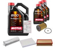 FEBI Controllo Set 8L MOTUL 8100 X-CLEAN 0W-30 Per VW Transporter VI Kasten