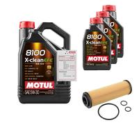 FEBI Controllo Set 8L MOTUL 8100 X-CLEAN EFE 5W-30 Per Mercedes-Benz C-Klasse