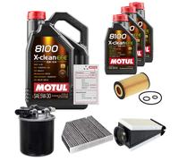 FEBI Controllo Set 8L MOTUL 8100 X-CLEAN EFE 5W-30 Per Mercedes-Benz C-Klasse