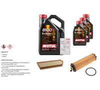 FEBI Controllo Set 8L MOTUL 8100 X-CLEAN EFE 5W-30 Per Mercedes-Benz CLS