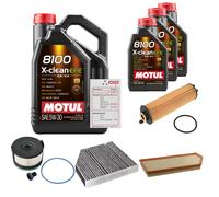 FEBI Controllo Set 8L MOTUL 8100 X-CLEAN EFE 5W-30 Per Mercedes-Benz E-Klasse