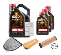 FEBI Controllo Set 8L MOTUL 8100 X-CLEAN EFE 5W-30 Per Mercedes-Benz E-Klasse
