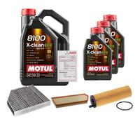 FEBI Controllo Set 8L MOTUL 8100 X-CLEAN EFE 5W-30 Per Mercedes-Benz E-Klasse