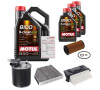 FEBI Controllo Set 8L MOTUL 8100 X-CLEAN EFE 5W-30 Per Mercedes-Benz E-Klasse