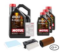 FEBI Controllo Set 8L MOTUL 8100 X-CLEAN EFE 5W-30 Per Mercedes-Benz E-Klasse
