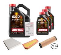 FEBI Controllo Set 8L MOTUL 8100 X-CLEAN EFE 5W-30 Per Mercedes-Benz E-Klasse