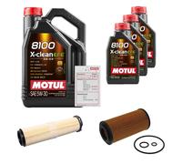 FEBI Controllo Set 8L MOTUL 8100 X-CLEAN EFE 5W-30 Per Mercedes-Benz E-Klasse