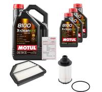 FEBI Controllo Set 8L MOTUL 8100 X-CLEAN EFE 5W-30 Per Opel Antara