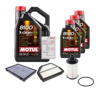 FEBI Controllo Set 8L MOTUL 8100 X-CLEAN EFE 5W-30 Per Opel Antara