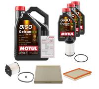 FEBI Controllo Set 8L MOTUL 8100 X-CLEAN EFE 5W-30 Per Opel Cascada 2.0 CDTi