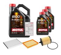 FEBI Controllo Set 8L MOTUL 8100 X-CLEAN EFE 5W-30 Per Opel Zafira B 2.2