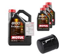FEBI Controllo Set 8L MOTUL 8100 X-CLEAN EFE 5W-30 Per Saab 9-5 2.0 T 2.3