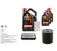 FEBI Controllo Set 8L MOTUL 8100 X-CLEAN EFE 5W-30 Per Toyota RAV 4 I 2.0 4WD
