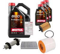 Febi Controllo Set 8L Motul 8100 x-Pulire 0W-30 per . Audi A6 Avant 2.0 40