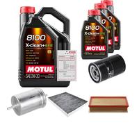 Febi Controllo Set 8L Motul 8100 x-Pulire 0W-30 per Per VW Transporter V Bus