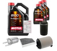 Febi Controllo Set 8L Motul 8100 x-Pulire 0W-30 per Sedile Altea XL 2.0