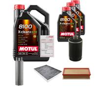 Febi Controllo Set 8L Motul 8100 x-Pulire 0W-30 per VW Multivan VI