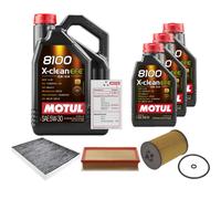 Febi Controllo Set 8L Motul 8100 x-Pulire Efe 5W-30 per Volkswagen Multivan VI