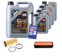 FEBI Controllo Set 9 L Liqui Moly Top Tec 4210 0W-30 Per BMW 5 Serie 530d 535d