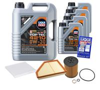 FEBI Controllo Set 9 L Liqui Moly Top Tec 4210 0W-30 Per BMW X5 4.8i XDrive