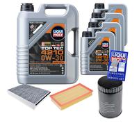 FEBI Controllo Set 9 L Liqui Moly Top Tec 4210 0W-30 Per Jaguar XJ 3.0
