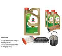 Febi Controllo Set 9L castrol edge IN Titanio FST 5W-30 Ll per Audi A8 4E