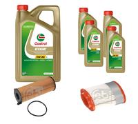 FEBI Controllo Set 9L Castrol EDGE Titanium FST 5W-30 LL Per Audi A8 4E 3.0