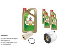 FEBI Controllo Set 9L Castrol EDGE Titanium FST 5W-30 LL Per Audi Q5 FYB SQ5