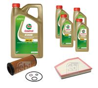 FEBI Controllo Set 9L Castrol EDGE Titanium FST 5W-30 LL Per BMW 5er Touring