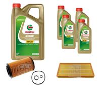 FEBI Controllo Set 9L Castrol EDGE Titanium FST 5W-30 LL Per Mercedes-Benz