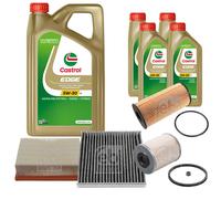 FEBI Controllo Set 9L Castrol EDGE Titanium FST 5W-30 LL Per Renault Laguna