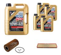FEBI Controllo Set 9L LIQUI MOLY 10W-40 Leichtlauf Per BMW 3er E36 325td