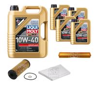 FEBI Controllo Set 9L LIQUI MOLY 10W-40 Leichtlauf Per Mercedes C-Klasse