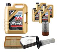 FEBI Controllo Set 9L LIQUI MOLY 10W-40 Leichtlauf Per Mercedes C-Klasse