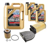 FEBI Controllo Set 9L LIQUI MOLY 10W-40 Leichtlauf Per Mercedes C-Klasse