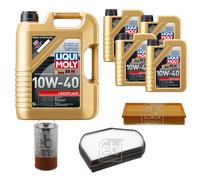 FEBI Controllo Set 9L LIQUI MOLY 10W-40 Leichtlauf Per Mercedes E-Klasse