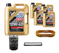 FEBI Controllo Set 9L LIQUI MOLY 10W-40 Leichtlauf Per Mercedes SL R129