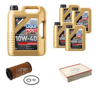 FEBI Controllo Set 9L LIQUI MOLY 10W-40 Leichtlauf Per Mercedes Sprinter 2-T