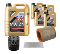 FEBI Controllo Set 9L LIQUI MOLY 10W-40 Leichtlauf Per Peugeot Boxer Kasten