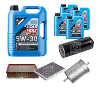Febi Controllo Set 9L Liqui Moly 5W-30 da Molto Tempo High-Tech per Audi A6