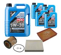 Febi Controllo Set 9L Liqui Moly 5W-30 da Molto Tempo High-Tech per Bwm 2