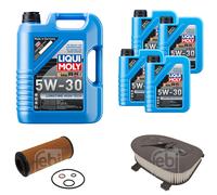 Febi Controllo Set 9L Liqui Moly 5W-30 da Molto Tempo High-Tech per Per BMW X5