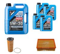 FEBI Controllo Set 9L LIQUI MOLY 5W-30 Longtime High Tech Per Audi A4