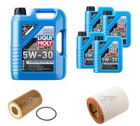 FEBI Controllo Set 9L LIQUI MOLY 5W-30 Longtime High Tech Per Audi A6