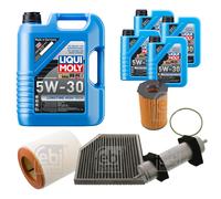 FEBI Controllo Set 9L LIQUI MOLY 5W-30 Longtime High Tech Per Audi A6 Avant