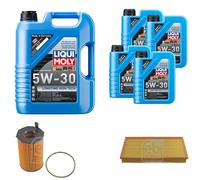 FEBI Controllo Set 9L LIQUI MOLY 5W-30 LONGTIME HIGH TECH Per Audi Q7 4LB