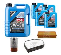 FEBI Controllo Set 9L LIQUI MOLY 5W-30 Longtime High Tech Per Mercedes E