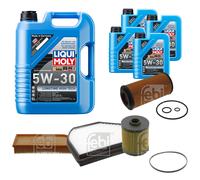 FEBI Controllo Set 9L LIQUI MOLY 5W-30 Longtime High Tech Per Mercedes E