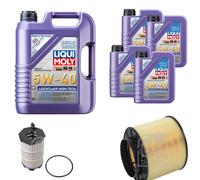 FEBI Controllo Set 9L LIQUI MOLY 5W-40 Leichtlauf High Tech Per Audi A5 8T3